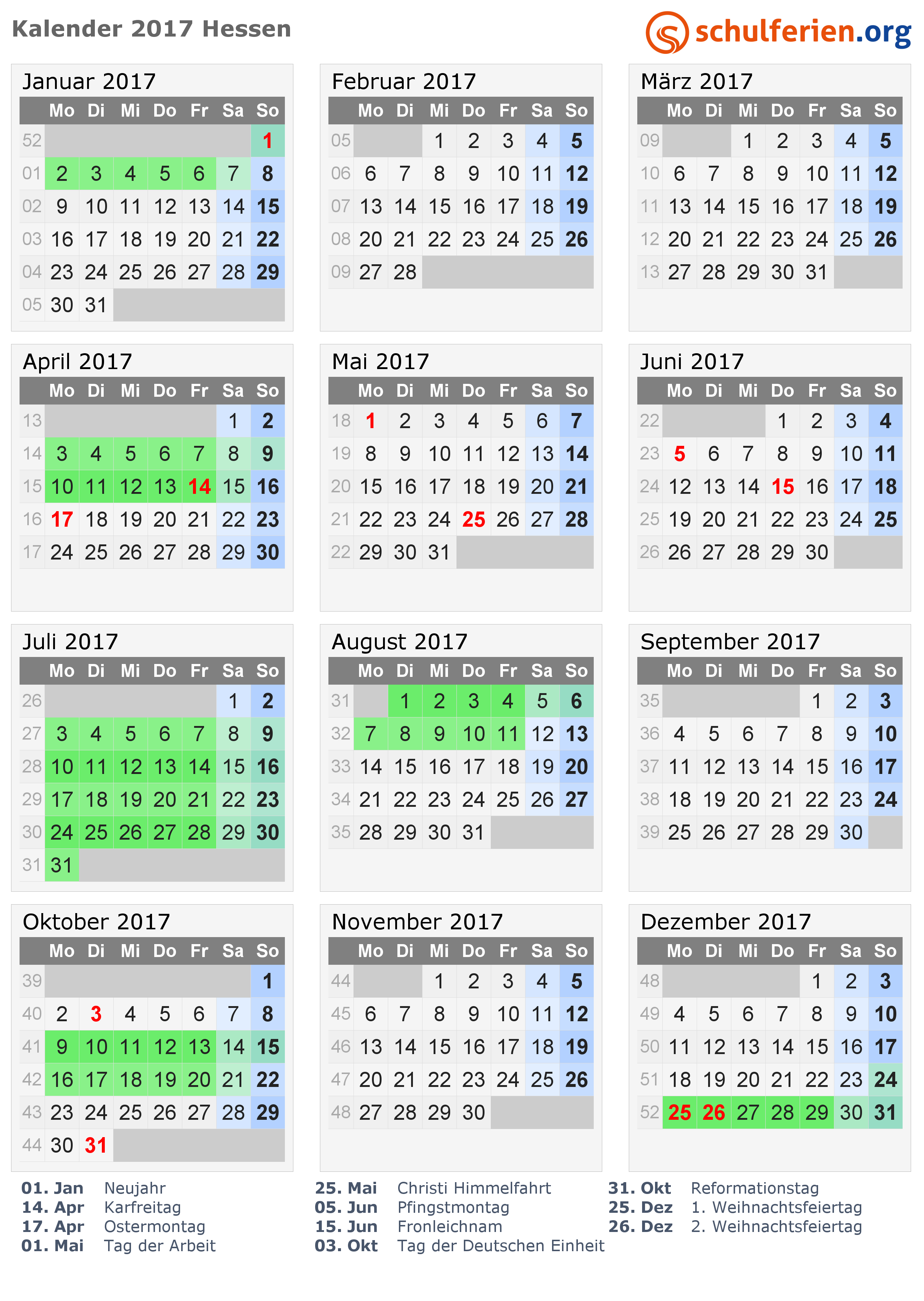 Kalender Mit Schulferien Und Feiertagen Fur Hessen 17 18 19 Fc Sportfreunde 1924 Ostheim E V